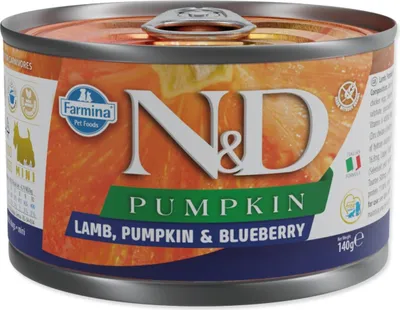 Produktbild von N&D Dog Lamm, Kürbis & Blaubeere 140g
