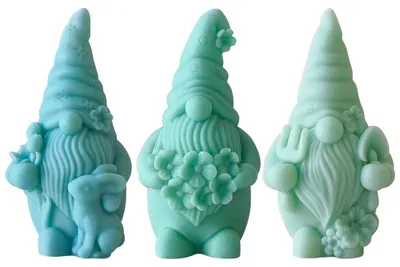 Immagine prodotto di Stampo in silicone a tema natalizio, set da 3, per realizzare candele e decorazioni