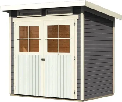 Produktbild von Karibu Gartenhaus Glücksburg 2 terragrau