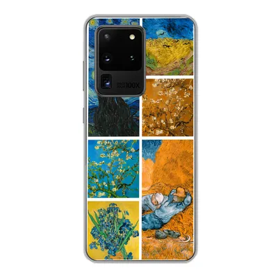 Produktbild von MuchoWow® Handyhülle Schutzhülle Hülle für Samsung Galaxy S20 Ultra Van Gogh - Collage - Alte Meister Silikon Softcase Handy Hülle - Karteninhaber