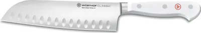 Produktbild von Wüsthof Santoku mit Kullenschliff / Santoku Hollow Edge Classic White  17 cm 1030231317 – EAN 4002293112176 – Art.-Nr. 2023063153