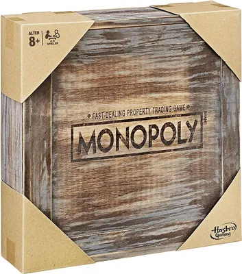 Produktbild von Hasbro - Monopoly Holz Sonderedition Brettspiel Gesellschaftsspiel