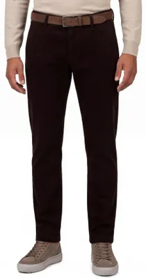 Produktbild von Broeken Alberto LOU chino braun flatfront