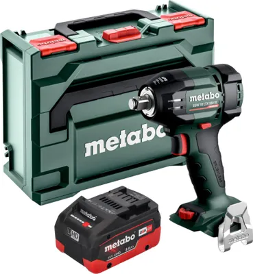 Obrázok produktu pre Metabo SSW 18 LTX 550 BL akumulátorový rázový uťahovák 18 V 550 Nm bez kefiek + 1x LiHD akumulátor 8,0 Ah + metaBOX - bez nabíjačky
