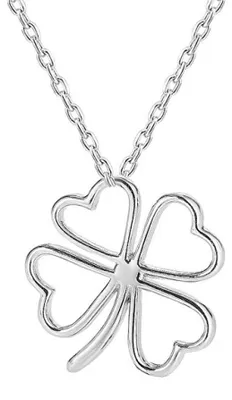 Produktbild von Silver necklace with four-leaf clover AGS780 / 47