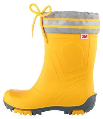 Produktbild von Bockstiegel Kinder Gummistiefel Regenstiefel Bente Uni – Kinderstiefel Gummi Stiefel Leicht Mädchen Jungen in Gelb Größe 26 bis 27
