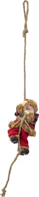 Produktbild von Kletternder Weihnachtsmann, Weihnachtsbaum-Hängedekoration, Weihnachtsmann, der auf einem Seil klettert, Ornament für Weihnachtsbaum, Home-Party-Dekor