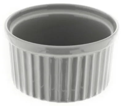 Obrázok produktu pre Almina 6-dielna súprava foriem na muffiny Porcelánová miska okrúhla 180 ml Sivá