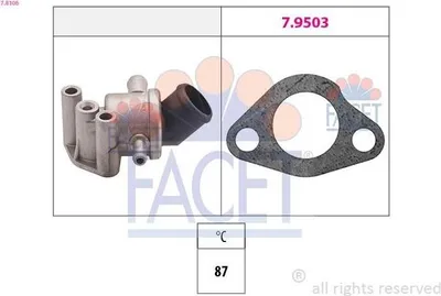 Produktbild von FACET Thermostat Kühlmittel 87°C für FIAT Panda Schrägheck (141) Panda I Schrägheck Kastenwagen (141A)