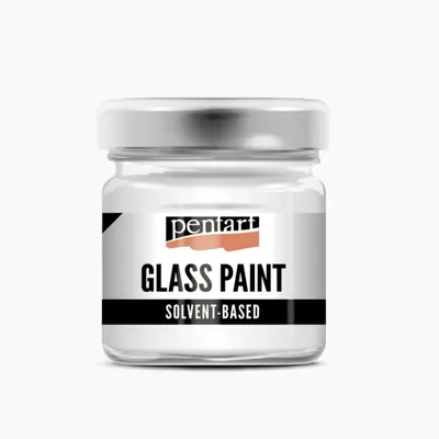 Produktbild von PENTART Glasmalfarbe lösemittelhaltig, 30 ml, Weiß