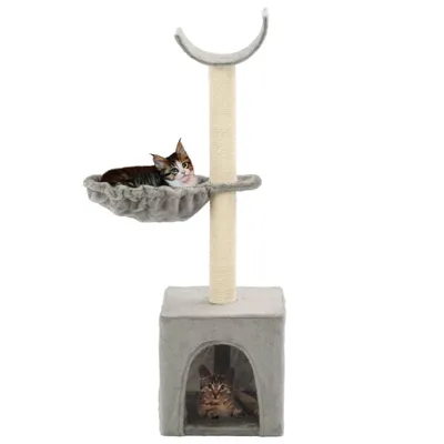 Immagine prodotto di Albero per Gatti con Tiragraffi in Sisal 105 cm Grigio