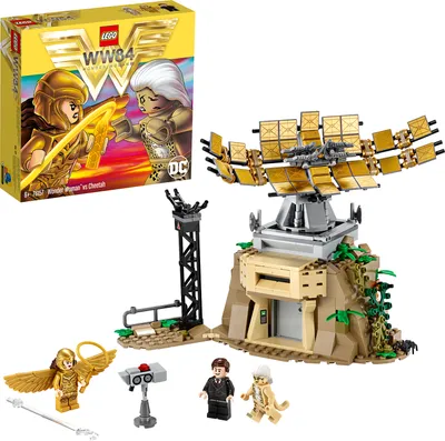 Produktbild von LEGO 76157 Super Heroes Wonder Woman vs Cheetah mit Max Minifigur, Bauset, Sammler-Spielzeuge für Kinder