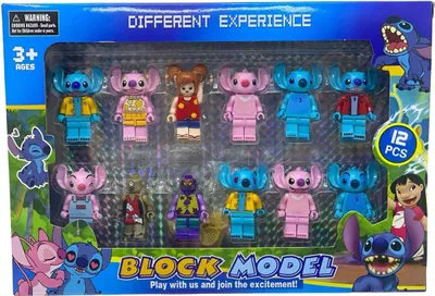 Obrázek produktu pro Stitch - Sada 12 figurek pro lego + příslušenství.