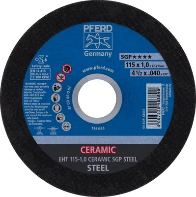 Produktbild von PFERD 61301510, Schneidedisk, Stahl, 11,5 cm, Jede Marke, Flache Mitte, 2,22 cm