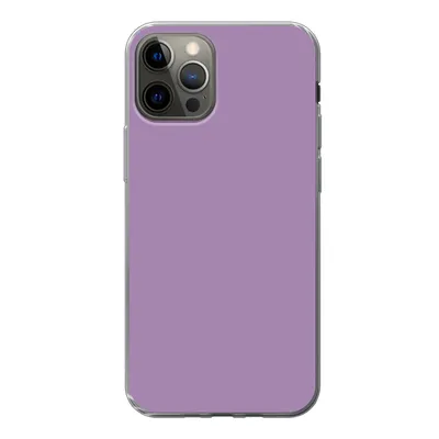 Produktbild von MuchoWow® Handyhülle Schutzhülle Hülle für iPhone 12 Pro Innenbereich - Violett - Farben - Farbe - Einfarbig Silikon Softcase Handy Hülle - Abdeckung