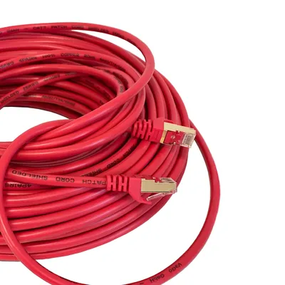 Obrázek produktu pro Patch kabel CAT7 síťový kabel LAN DSL červený síťový kabel RJ45 Ethernet 5m