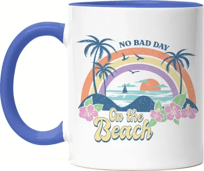 Produktbild von No Bad Day on the Beach Tasse Blau Ocean Child Sun Surf Strandkind Urlaub
