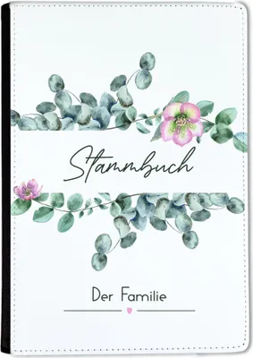 Produktbild von Familienstammbuch, Stammbuch A5 Eucalyptus Blume Stammbuch der Familie, für Hochzeit