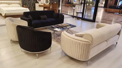 Produktbild von Sofagarnitur 3+1 Sitzer Set Modern Design Sofas Polster Couchen Textil Luxus