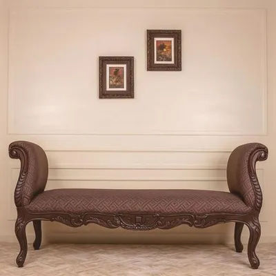 Obrázek produktu pro Casa Padrino barokní lavice hnědá 175 cm - Barokní nábytek - Vyrobeno v Itálii