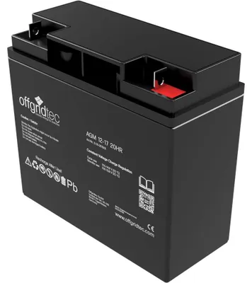 Immagine prodotto di Offgridtec® AGM 17Ah 20HR 12V - Batteria solare Estremamente resistente ai cicli