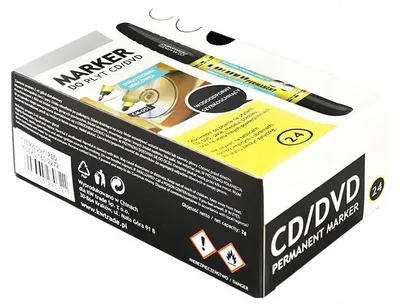 Produktbild von Grand CM-051 Doppelseitiger CD-Marker schwarz 24er Set