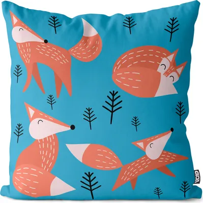Produktbild von VOID Fuchs Wald Tiere Kissenbezug Kissenhülle Sofakissen Kissen Deko Outdoor-Kissen Dekokissen