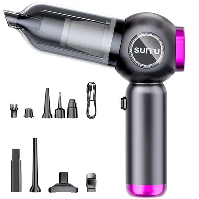 Produktbild von Kabelloser Laubbläser und Staubsauger,100 W Akku Handstaubsauger mit 16000 PA,2000 mAh,680 l/min,≤70dB,USB Ladung für Tierhaare, Auto, Haus