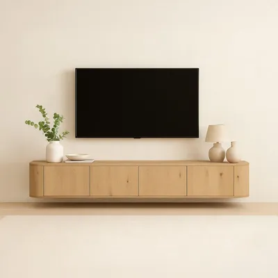 Produktbild von Livingfurn - Novero Schwebender TV-Schrank - 35x220x33cm