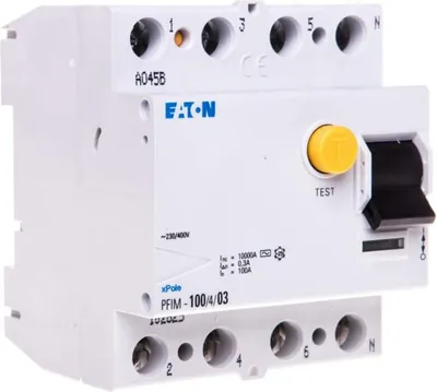 Produktbild von 4P 100A 0,3A Fehlerstromschutzschalter Typ AC PFIM-100/4/03 102825