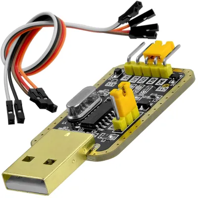 Produktbild von AZ-Delivery Werkzeug & Messgeräte UART-TTL USB Adapter für 3,3V und 5V mit CH340G Konverter und Jumperkabel kompatibel mit Arduino, 1x Set
