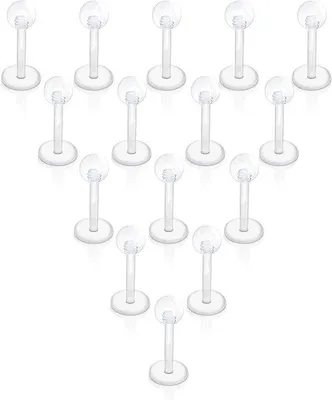 Produktbild von Kunststof Piercing für Lippe, Helix, Tragus - 6-12 mm