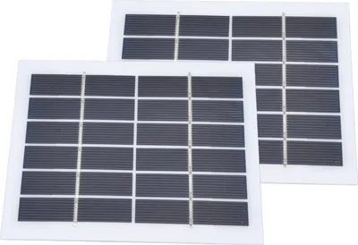Obrázek produktu pro 2 ks přenosných solárních panelů 2W 6V Mini solární články s vysokou účinností konverze pro systém osvětlení domácnosti