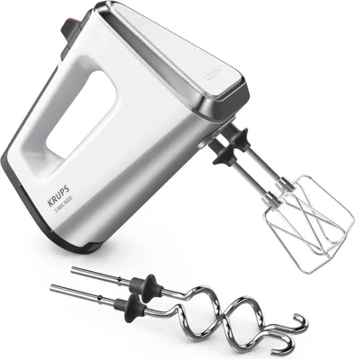 Produktbild von Krups 3Mix 9000, Handmixer, Weiß, Kneten, Schlagen, Mixen, 750 W, 171 mm, 96 mm