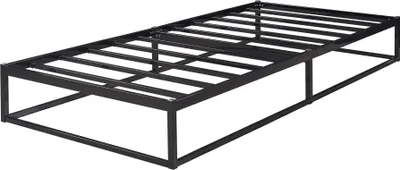 Obrázok produktu pre Kovová posteľ 'Trerunta' rám postele 90 x 200 cm oceľ čierna