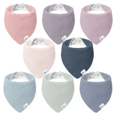 Produktbild von lulumoon Sabberlätzchen Baby Musselin Dreieckstuch für Junge und Mädchen