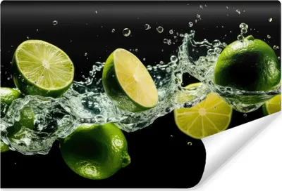 Produktbild von Muralo Selbstklebende Fototapete LIMONEN Zitrusfrüchte Wasser Wandtapete Br. 360cm x Hö. 240cm