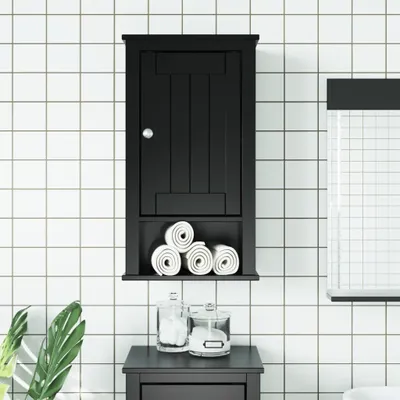 Obrázek produktu pro Maison Exclusive – Skříňka pod umyvadlo BERG, černá, 40x27x71,5 cm, masivní borové dřevo