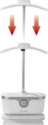Image de CLEANmaxx : Repasseur pour chemises et blouses, blanc/argenté - 1800 watts