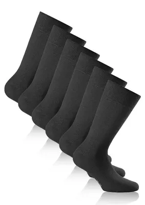 Image de Rohner Basic Chaussettes unies, pack de 3 - Coton II, chaussettes courtes, basiques, unies Marine 35-38 (2.5-5 UK)