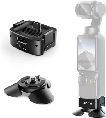 Obrázek produktu pro Stativový set ULANZI Pocket 3 Mini pro DJI Osmo Pocket 3, včetně příslušenství, s konektorem Type-C a závitem 1/4 palce, kompatibilní s DJI Osmo Pocket 3, smartphony, akčními kamerami, stativy a stabilizátory (PK-08 a PK-11)