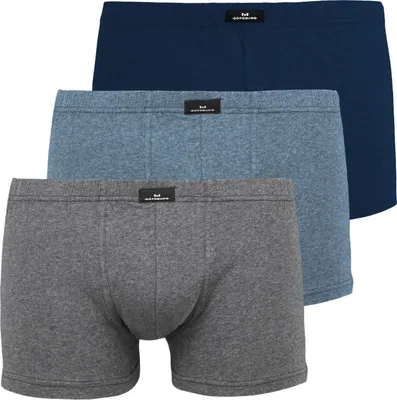 Produktbild von 3er Pack Götzburg Short Boxer Boxershorts Unterhose M L XL XXL, Farbe:Mehrfarbig, Artikelnummer:740922, Wäschegröße:M, Artikel:3er Pack blau / dunkel / melange