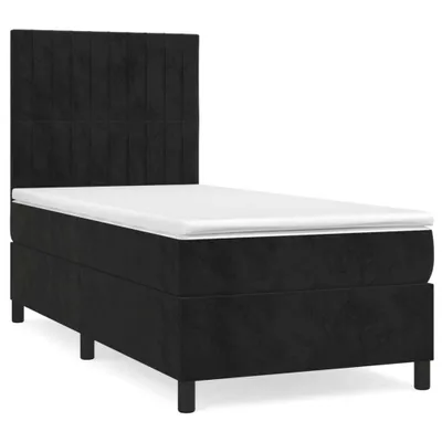 Obrázok produktu pre vidaXL Boxspring posteľ s matracom čierna 90x190 cm Velvet