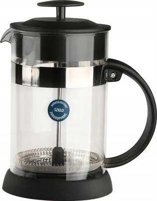 Productafbeelding van Franse pers glazen kan, 800 ml, koffiezetapparaat en theezeef, zwart