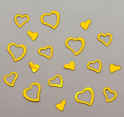 Produktbild von Oblique Unique Herz Konfetti Tischdeko Liebe Romantik Hochzeitsdeko - gold