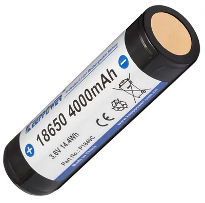 Produktbild von Keeppower P1840C | 18650 Li-Ionen-Akku 3,6V mit Schutzelektronik 4000mAh