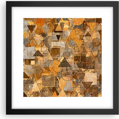 Produktbild von Gerahmtes Poster - Schwarzer Rahmen - Abstraktion modern - 30x30 cm - Wand Bild - Wanddeko - Wandbilder - Kunstposter - Wandposter - Bilderrahmen - Bilder - Kunstdruck - Wandbild - P2BAC30x30-4021