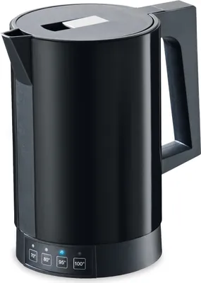 Zdjęcie produktu dla Czajnik elektryczny RITTERWERK, 2800 W, 1,3 l, 4 temperatury, bezprzewodowy, czarny FONTANA 5 CZARNY