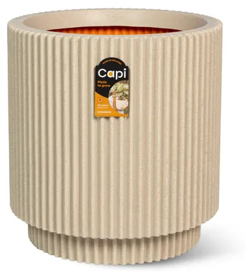 Produktbild von Capi Europe - Gefäß zylinder Groove NL - Kiesel - 41x43 - KGVPE883