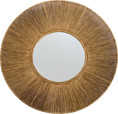 Produktbild von Fine Asianliving Runder Wandspiegel Seilrahmen Handgewebt D70x6.2cm